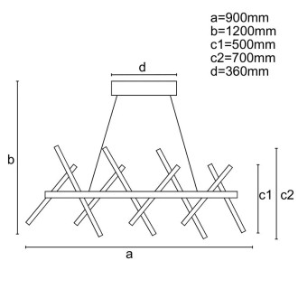 NEDES - LED svítidlo + dálkový ovladač 100W - J4357/B