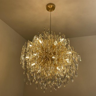 NEDES - Luxusní závěsný křišťálový lustr 24 x G9 - CA061/800G