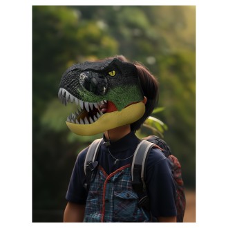 Maska ​​dinosaura se zvukovými a světelnými efekty