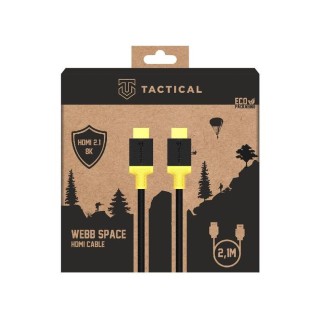 DeTech Tactical Webb Space HDMI 2.1 kabel, 8K 60Hz, 4K 120Hz, 2.1m