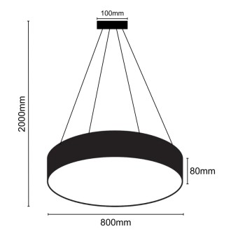NEDES - LED svítidlo 70W / 4000K - LCL7122-H