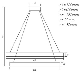 NEDES - LED svítidlo + dálkový ovladač 90W - J4306/B