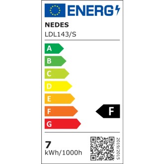 NEDES - LED svítidlo 7W / IP44 / DR01 / SMD / 3000K / SI - LDL143/S