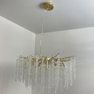NEDES - Luxusní závěsný křišťálový lustr 13 x G9 - CA021/800
