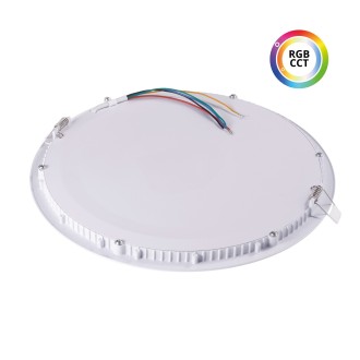 T-led - LED panel 24V 36W RGBCCT 24KW36 kulatý Barva krytu: Bílá, Varianta: LED panel 24V 36W RGBCCT 24KW36 kulatý, Barevná teplota (К): RGBCCT
