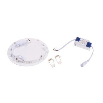 T-led - LN6 LED panel 6W kulatý 120mm Barva krytu: Bílá, Varianta: Studená bílá, Barevná teplota (К): Teplá bílá