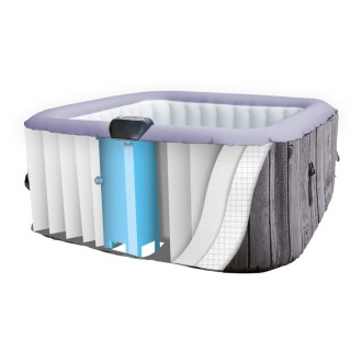 Bazén vířivý MARIMEX AQUAMAR P6002 - laminované PVC čtverec pro 4-6 osob