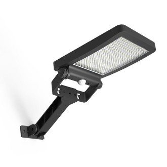 NEDES - LED černé vnejší solární svítidlo se senzorem 5W / 4000K - LS024