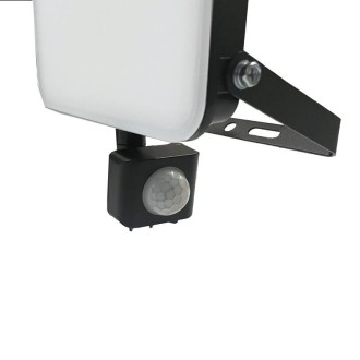 NEDES - Venkovní černý LED reflektor s PIR senzorem 30W / 4000K - LF7023S
