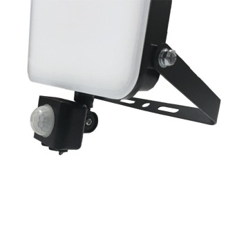 NEDES - Venkovní černý LED reflektor s PIR senzorem 30W / 4000K - LF7023S