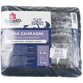 Clona zahradní 45% Rosteto - 5x1 m antracit s oky