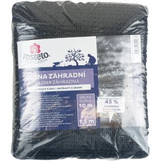Clona zahradní 45% Rosteto - 10x1,5 m antracit s oky