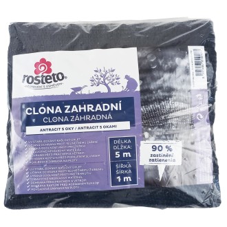 Clona zahradní 90% Rosteto - 5x1 m antracit s oky