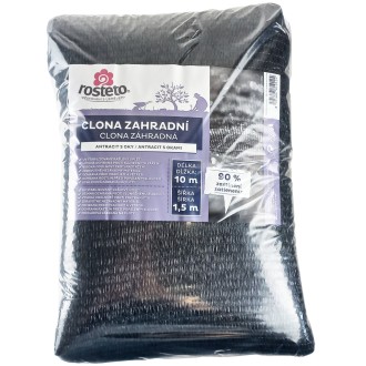 Clona zahradní 90% Rosteto - 10x1,5 m antracit s oky