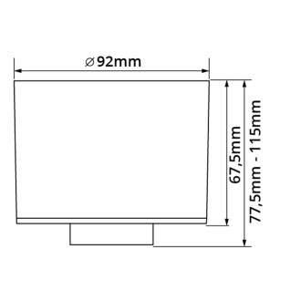 T-led - CCT LED svítidlo ALIMO 6W černé Barva krytu: Černá, Varianta: CCT LED svítidlo ALIMO 6W černé