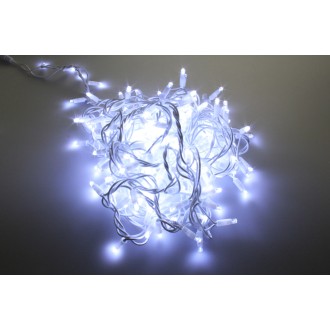T-led - LED světelný řetěz 12W200 10m Varianta: Teplá bílá, Napětí (V): 230 V