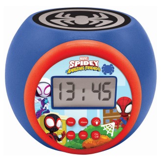 Budík s projektorem Spidey a jeho úžasní přátelé