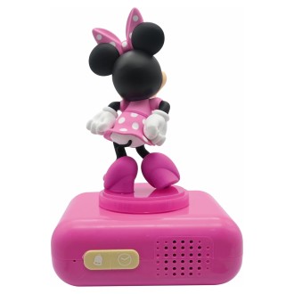 Budík s nočním 3D světlem Myška Minnie