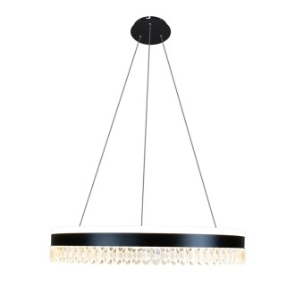 NEDES - LED luxusní závěsné křišťálové svítidlo s dálkovým ovladačem 80W - TA2302/B