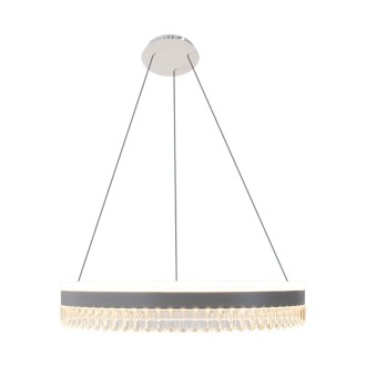 NEDES - LED luxusní závěsné křišťálové svítidlo s dálkovým ovladačem 80W - TA2302/W