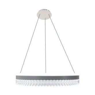 NEDES - LED luxusní závěsné křišťálové svítidlo s dálkovým ovladačem 80W - TA2302/W