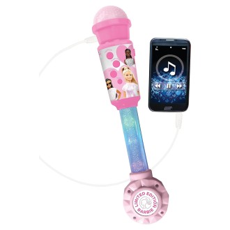 Svítící trendy mikrofon Barbie s melodiemi