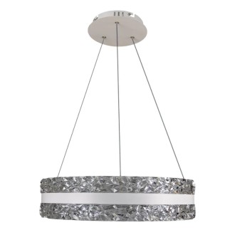 NEDES - LED luxusní závěsné křišťálové svítidlo s dálkovým ovladačem 80W - TA2303/W