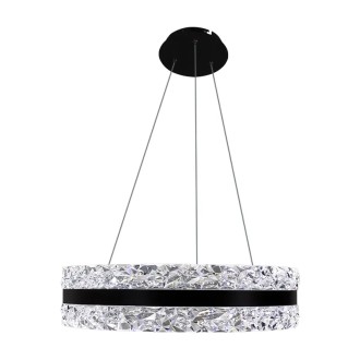 NEDES - LED luxusní závěsné křišťálové svítidlo s dálkovým ovladačem 80W - TA2303/B