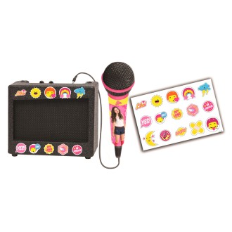 Přenosný karaoke set s mikrofonem