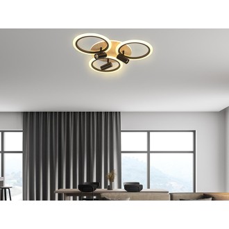 NEDES - LED stropní svítidlo s dálkovým ovladačem 70W - TB1311/BW