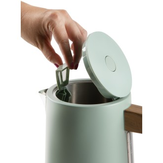 Rychlovarná konvice - nerez, zelená WOOD YOU - DOMO DO9282WK