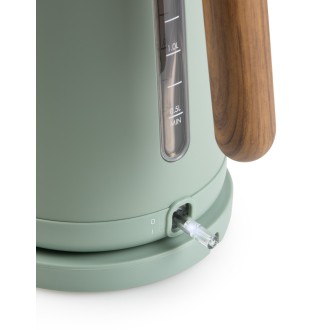 Rychlovarná konvice - nerez, zelená WOOD YOU - DOMO DO9282WK