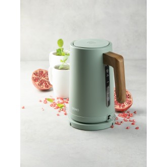 Rychlovarná konvice - nerez, zelená WOOD YOU - DOMO DO9282WK