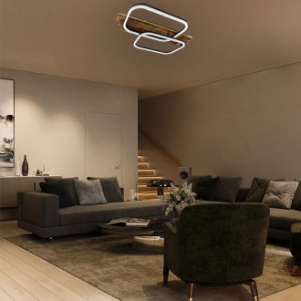 NEDES - LED stropní svítidlo s dálkovým ovladačem 95W - TA1301/BW