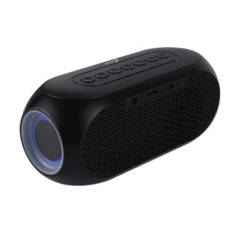 Kisonli LP-2S reproduktor, Bluetooth, hodiny, SD, FM, AUX, RGB, Černá