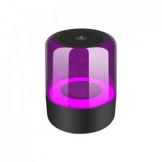 Kisonli LP-5S reproduktor, Bluetooth, USB, SD, FM, RGB, Černá