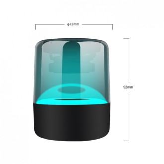 Kisonli LP-5S reproduktor, Bluetooth, USB, SD, FM, RGB, Černá
