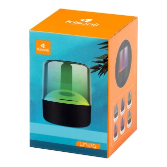 Kisonli LP-5S reproduktor, Bluetooth, USB, SD, FM, RGB, Černá