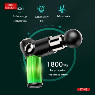 Elektrický masážní přístroj na tělo Earldom ET-V3, Černá