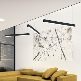 Rendl - PESANTE 75 závěsná černá 230V LED 40W 3000K Barevná teplota (К): 3000, Barva: Černá