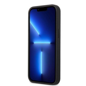 Guess PU 4G Metal Logo Zadní Kryt pro iPhone 14 Grey