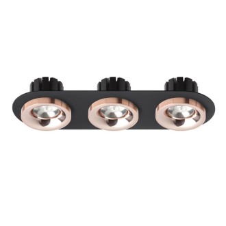 Rendl - SHARM R III zápustná bílá měď 230V LED 3x10W 24° 3000K Barva: Černá