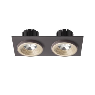 Rendl - SHARM SQ II zápustná bílá měď 230V LED 2x10W 24° 3000K Barva: Černá