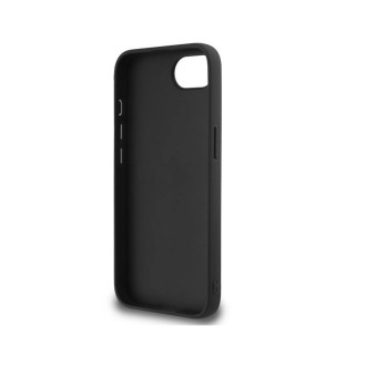Guess PU 4G Metal Logo Zadní Kryt pro iPhone 16e Šedá