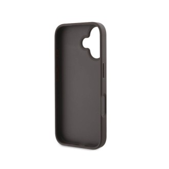 Guess PU 4G Stripe Zadní Kryt pro iPhone 16 Hnědá