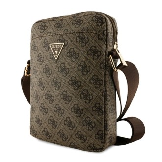 Guess PU 4G Triangle Logo Taška 8" Hnědá