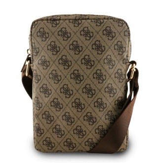 Guess PU 4G Triangle Logo Taška 8" Hnědá