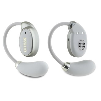 Guess Satin Classic Logo OWS Bezdrátová Sluchátka Béžová