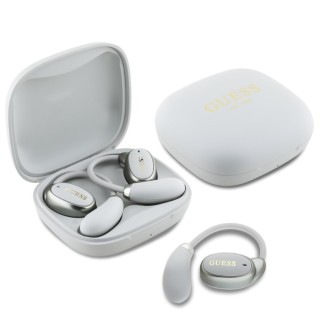 Guess Satin Classic Logo OWS Bezdrátová Sluchátka Béžová