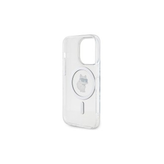 Karl Lagerfeld IML Choupette MagSafe Zadní Kryt pro iPhone 15 Pro Průhledná